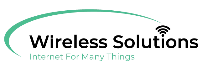 Wireless Solutions logo with tagline Internet for Many Things
